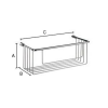 Smedbo Sideline DK1002 draadkorf 26.7 cm chroom