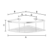 Smedbo Sideline DK3031 hoekdraadkorf 20 cm chroom