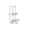 Smedbo Sideline DK3041 dubbele douchedraadkorf 25 cm chroom
