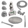 Brauer Carving 5-CE-098 thermostatische inbouw regendouche SET 02 chroom