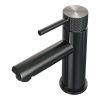 Brauer Carving 5-GM-001-HD6 lage opbouw wastafelmengkraan model A gunmetal geborsteld PVD