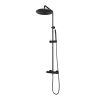 Brauer Carving 5-GM-087-3 opbouw thermostatische regendouche SET 03 gunmetal geborsteld PVD