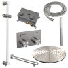 Brauer Carving 5-NG-197 thermostatische inbouw regendouche met drukknoppen SET 62 RVS geborsteld PVD
