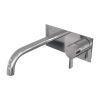 Brauer Edition 5-CE-004-B1 inbouw wastafelmengkraan met gebogen uitloop en afdekplaat model E1 chroom
