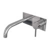 Brauer Edition 5-CE-004-B2 inbouw wastafelmengkraan met gebogen uitloop en afdekplaat model A1 chroom