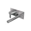 Brauer Edition 5-CE-083-S4 inbouw wastafelmengkraan met rechte uitloop en afdekplaat model D2 chroom