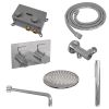 Brauer Edition 5-CE-162 thermostatische inbouw regendouche met drukknoppen SET 51 chroom