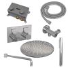 Brauer Edition 5-CE-163 thermostatische inbouw regendouche met drukknoppen SET 52 chroom