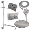 Brauer Edition 5-CE-181 thermostatische inbouw regendouche met drukknoppen SET 70 chroom