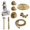 Brauer Edition 5-GG-027 thermostatische inbouw regendouche SET 06 goud geborsteld PVD