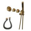 Brauer Edition 5-GG-046 thermostatische inbouw badkraan SET 01 goud geborsteld PVD