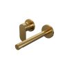 Brauer Edition 5-GG-083-S3-65 inbouw wastafelmengkraan met rechte uitloop en rozetten model C2 goud geborsteld PVD