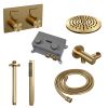 Brauer Edition 5-GG-164 thermostatische inbouw regendouche met drukknoppen SET 53 goud geborsteld PVD