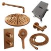 Brauer Edition 5-GK-057 thermostatische inbouw regendouche 3-weg omstelling SET 34 koper geborsteld PVD