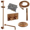 Brauer Edition 5-GK-174 thermostatische inbouw regendouche met drukknoppen SET 63 koper geborsteld PVD