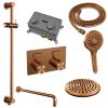 Brauer Edition 5-GK-180 thermostatische inbouw regendouche met drukknoppen SET 69 koper geborsteld PVD
