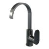 Brauer Edition 5-GM-003-S1 hoge opbouw wastafelmengkraan met draaibare platte uitloop model C gunmetal geborsteld PVD
