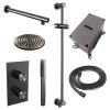 Brauer Edition 5-GM-064 thermostatische inbouw regendouche 3-weg omstelling SET 37 gunmetal geborsteld PVD