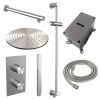 Brauer Edition 5-NG-065 thermostatische inbouw regendouche 3-weg omstelling SET 38 RVS geborsteld PVD