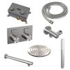 Brauer Edition 5-NG-160 thermostatische inbouw regendouche met drukknoppen SET 49 RVS geborsteld PVD