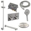 Brauer Edition 5-NG-178 thermostatische inbouw regendouche met drukknoppen SET 67 RVS geborsteld PVD