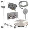 Brauer Edition 5-NG-179 thermostatische inbouw regendouche met drukknoppen SET 68 RVS geborsteld PVD