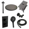 Brauer Edition 5-S-061 thermostatische inbouw regendouche 3-weg omstelling SET 36 mat zwart