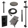 Brauer Edition 5-S-066 thermostatische inbouw regendouche 3-weg omstelling SET 41 mat zwart