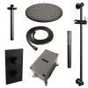 Brauer Edition 5-S-067 thermostatische inbouw regendouche 3-weg omstelling SET 42 mat zwart