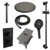 Brauer Edition 5-S-073 thermostatische inbouw regendouche 3-weg omstelling SET 48 mat zwart