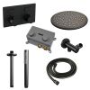 Brauer Edition 5-S-165 thermostatische inbouw regendouche met drukknoppen SET 54 mat zwart