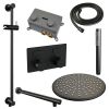 Brauer Edition 5-S-173 thermostatische inbouw regendouche met drukknoppen SET 62 mat zwart