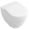 Villeroy en Boch Subway 1.0 Compact 9M66S101 toiletzitting met deksel wit