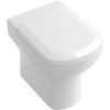 Villeroy en Boch Sentique 98M8Q1S3 toiletzitting met deksel edelweiss *niet meer leverbaar*