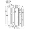 Huppe Alpha 2 - Classics 2 - X1 Flex, 042625 verticale afdichtingsstrip