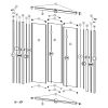 Huppe Alpha (2), 024010 verticale afdichtingsstrip