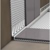 Blanke Aqua Keil Wand 845280B110L afsluitprofiel 980x11x24mm links RVS geborsteld