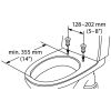 Etac Hi-Loo 80301106 toiletverhoger met deksel 6cm vast-gemonteerd wit