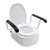 Handicare (Linido) 10659 toilet seat with folding armrests and lid white