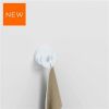 Clou Flat CL090206620 dubbele kledinghaak mat wit