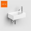 Clou New Flush 2 CL031342002 fontein 35x24cm met vlakke afvoerplaat aluite wit