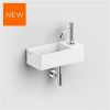Clou New Flush 3 CL0313430 Handwaschbecken 35x18cm aluite weiß