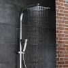 HSK AquaSwitch RS 500 rechthoekig 1001940 showerset met thermostaat chroom