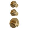 Brauer Carving 5-GG-109 thermostatische inbouw regendouche SET 13 goud geborsteld PVD