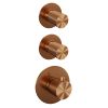 Brauer Carving 5-GK-111 thermostatische inbouw regendouche SET 15 koper geborsteld PVD