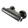 Brauer Carving 5-GM-086-1 opbouw douche thermostaatkraan SET 01 gunmetal geborsteld PVD