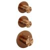 Brauer Edition 5-GK-081 thermostatische inbouw regendouche SET 22 koper geborsteld PVD