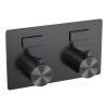 Brauer Edition 5-GM-210 thermostatische inbouw badkraan met drukknoppen SET 03 gunmetal geborsteld PVD