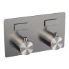 Brauer Edition 5-NG-210 thermostatische inbouw badkraan met drukknoppen SET 03 RVS geborsteld PVD