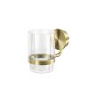 Geesa Opal Brushed Gold 917202-07 glashouder met glas geborsteld goud
